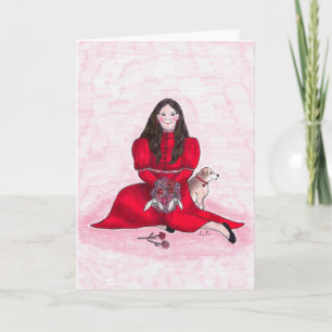 Cartão Garnet - aniversário de janeiro