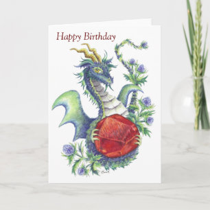 Cartão Garnet Dragon (Aquarius)- Birthday card
