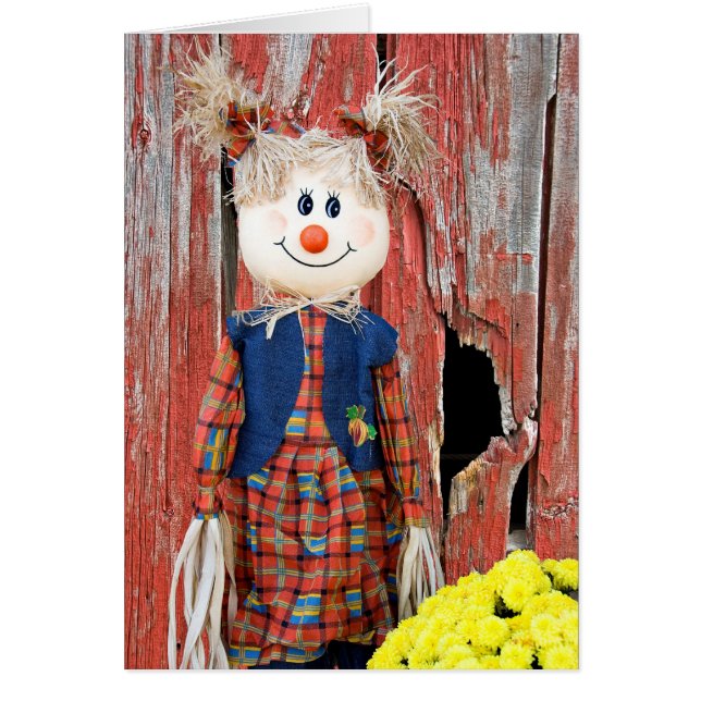 Cartão Garota assustadora (Frente)