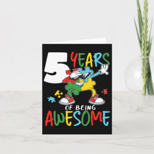 Cartão Garota Autista Autista de 5 anos Autismo Autismo