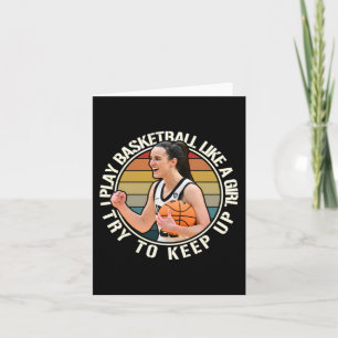 Cartão Garota de Basquete
