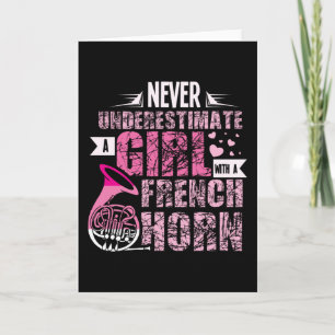Cartão Garota do Corno de França