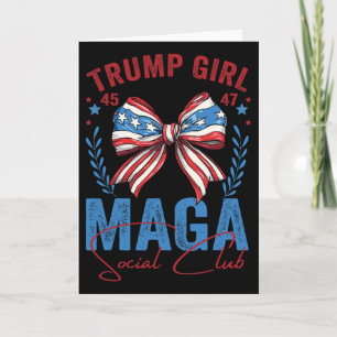 Cartão Garota do Trump 45 47 Mega Est 2025 Clube Social V