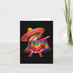 Cartão Garota Mexicana Cinco De Mayo Sombrero Latina Mexi