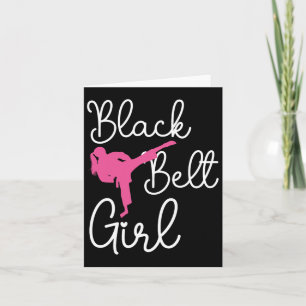 Cartão Garota Negra - Karate Taekwondo Kung Fu Jiu Jit