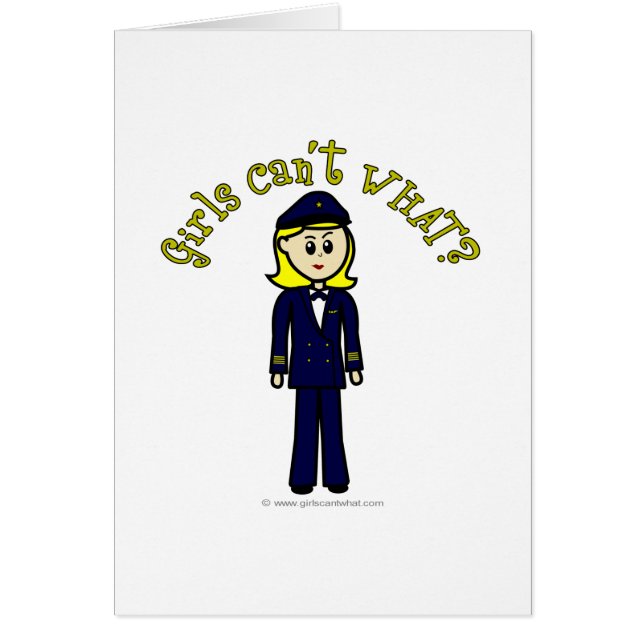 Cartão Garota-piloto (Frente)