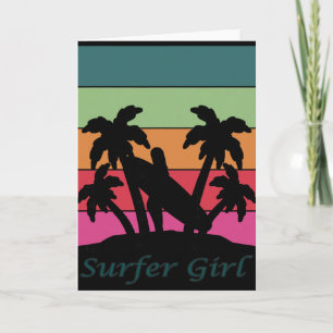 Cartão Garota Surfista, Garotas Surfando