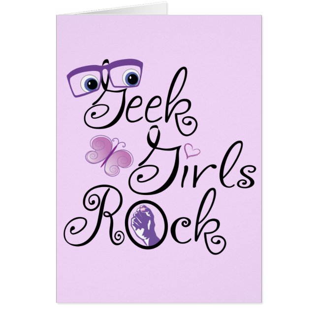 Cartão Garotas Geek Rock (Frente)