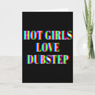 Cartão Garotas Gostosas Amam Dubstep Edm Dança Música Rav