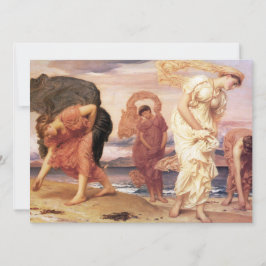 Cartão Garotas Gregas Pegando Pebolhas