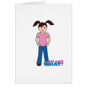 Cartão  Garotas não sabem o quê? Garota