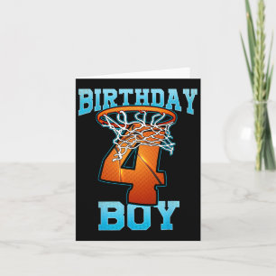 Cartão Garoto De 4 Anos Oferece 5 de Aniversário Bysketby