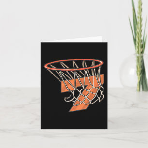 Cartão Garoto de 7 anos de idade de basquete de aniversár