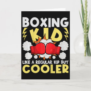 Cartão Garoto de Boxe Como um Garoto Normal Mas Mais Lega