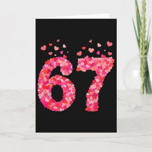 Cartão Garoto do Meme do Dia dos Namorados 6 7 Corações S