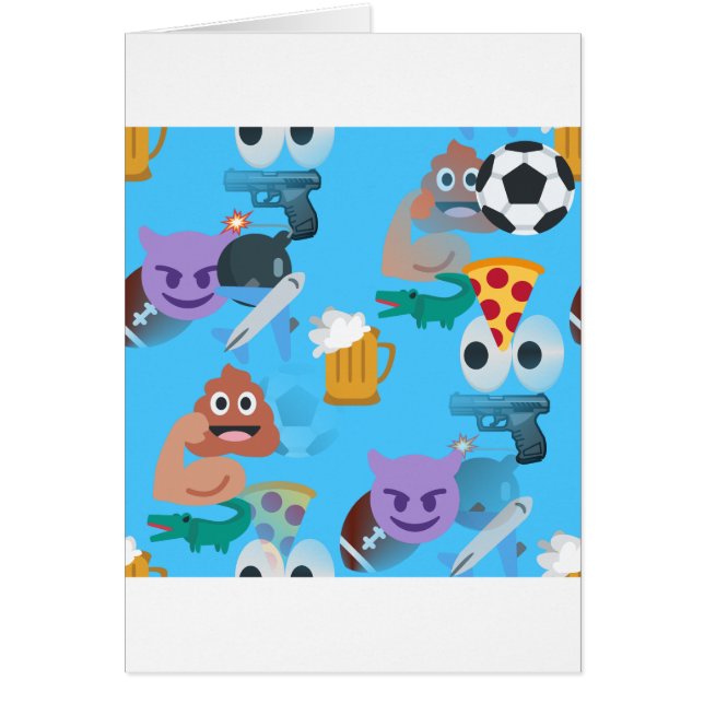 Cartão garoto emoji (Frente)