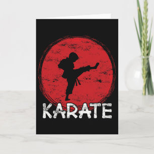 Cartão Garoto Lutador de Karatê - Japão - Criança Faz Chu