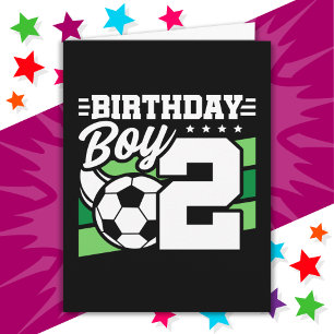 Cartão Garoto segundo aniversário do Partido de Futebol d
