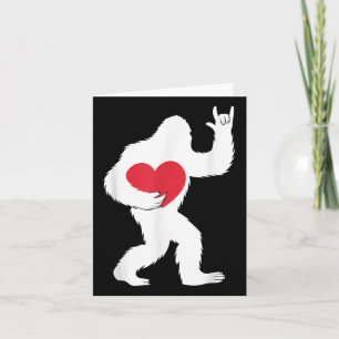 Cartão Garotos Dias de os namorados Bigfoot Meninas Adora