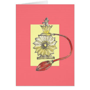 Cartão garrafa de perfume do 1920