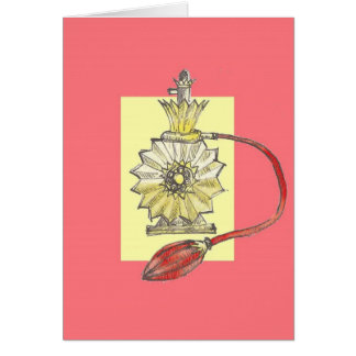 Cartão garrafa de perfume do 1920