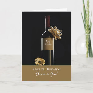 Cartão Garrafa de Vinho dos Parabéns de Aniversário do Fu