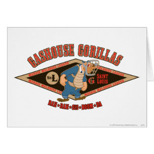 Cartão Gashouse Gorillas Rah Rah Sis Boom Ba