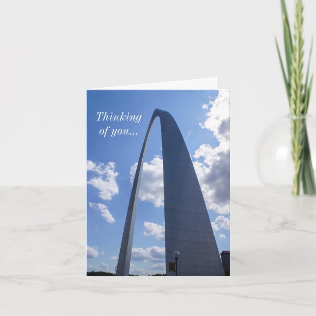 Cartão Gateway Arch Pensando Em Você (Frente)