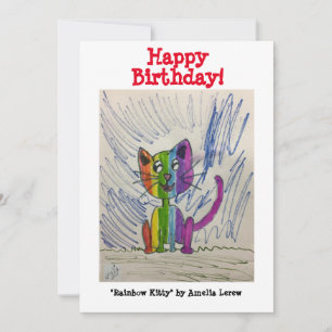 Cartão Gatinho Arco-Íris nº 220101