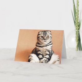 Cartão Gatinho Bonito Desenterrado