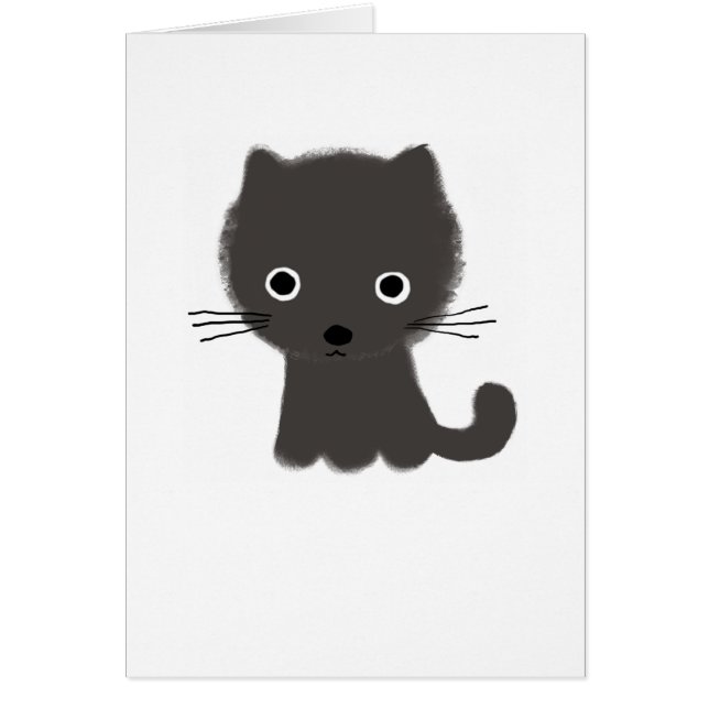 Cartão Gatinho Cinza (Frente)