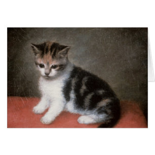Cartão Gatinho de George Stubbs da senhorita Ann