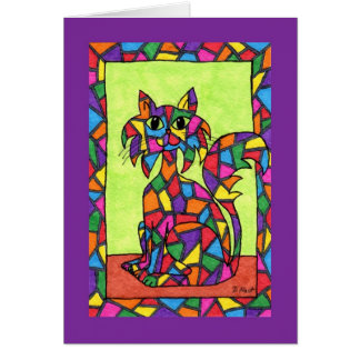 Cartão Gatinho de vidro