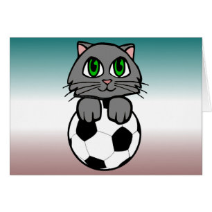 Cartão Gatinho do futebol