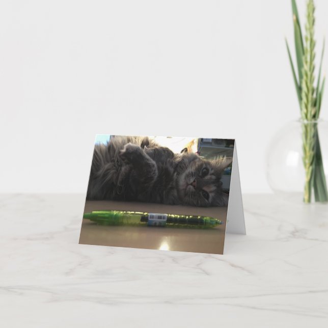 Cartão gatinho em placa #2 (Frente)