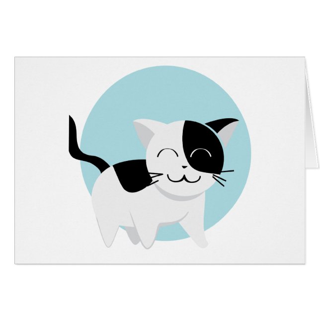 Cartão Gatinho Gato (Frente Horizontal)