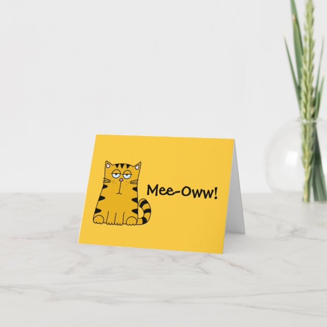 Cartão Gatinho Ho Ho (Frente)