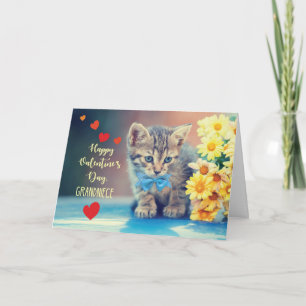 Cartão Gatinho Namorados de Amar da Neve com Visitas Amar