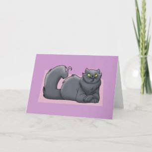 Cartão Gatinho - Placa Nota