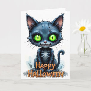 Cartão Gatinho Preto, Gatinho Gatinho, Halloween
