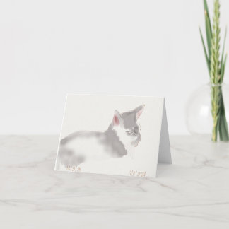 Cartão Gatinho Serene