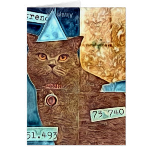 Cartão Gatinho temperamental