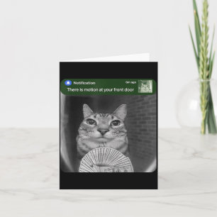 Cartão Gatinho Tocando com Meme de Movimento