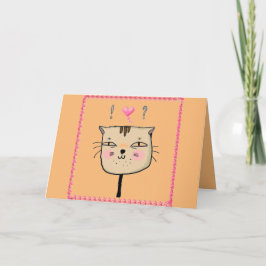 Cartão Gatinho Você será meu namorado no Dia dos Namorado