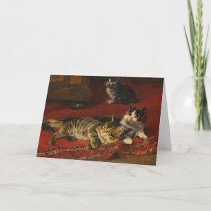 Cartão Gatinhos   Julius Adam, o Younger