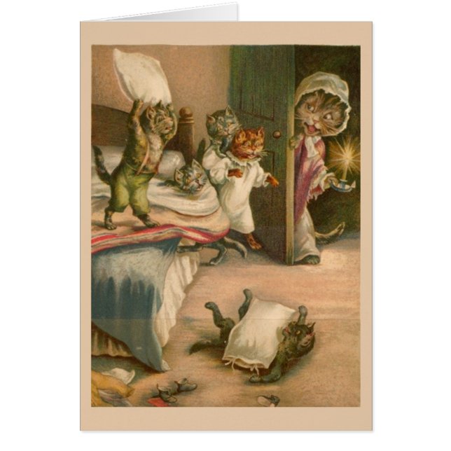 Cartão Gatinhos Reproduzíveis (Frente)