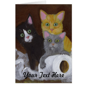 Cartão Gatinhos Reproduzíveis