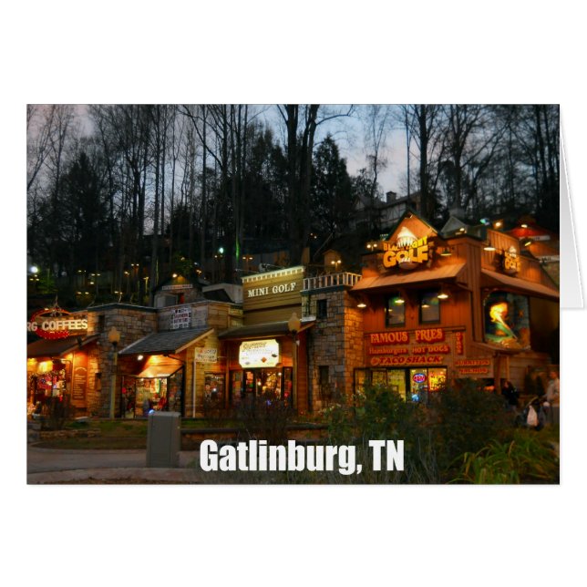 Cartão Gatlinburg, Tennessee (Frente Horizontal)
