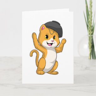 Cartão Gato com Ramen Bowl