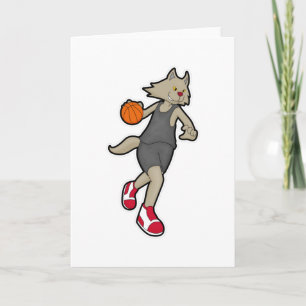 Cartão Gato como jogador de basquetebol